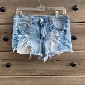 American Eagle Ripped Jean Shorts